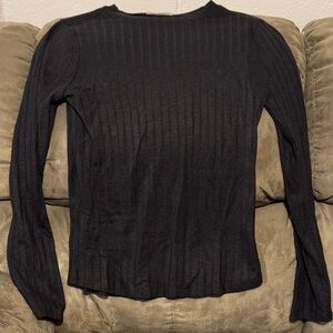 Zenana long sleeve ribbed shirt